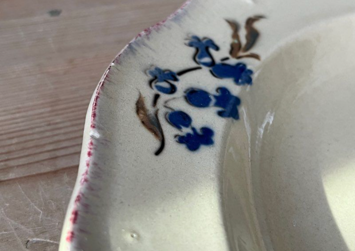 Creil and Montereau ceramic plate