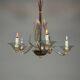 Venetian chandelier made of Murano glass, 5 light arms, circa 1920