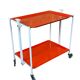 Chariot de service Table d'appoint Design orange Space Age Années 1960 Années 1970