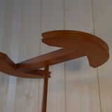 Solid oak wall light by Guillerme and Chambron