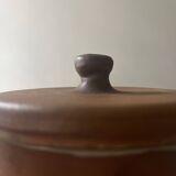 Box pot from La Colombe Pottery in Vallauris style glazed stoneware ceramic