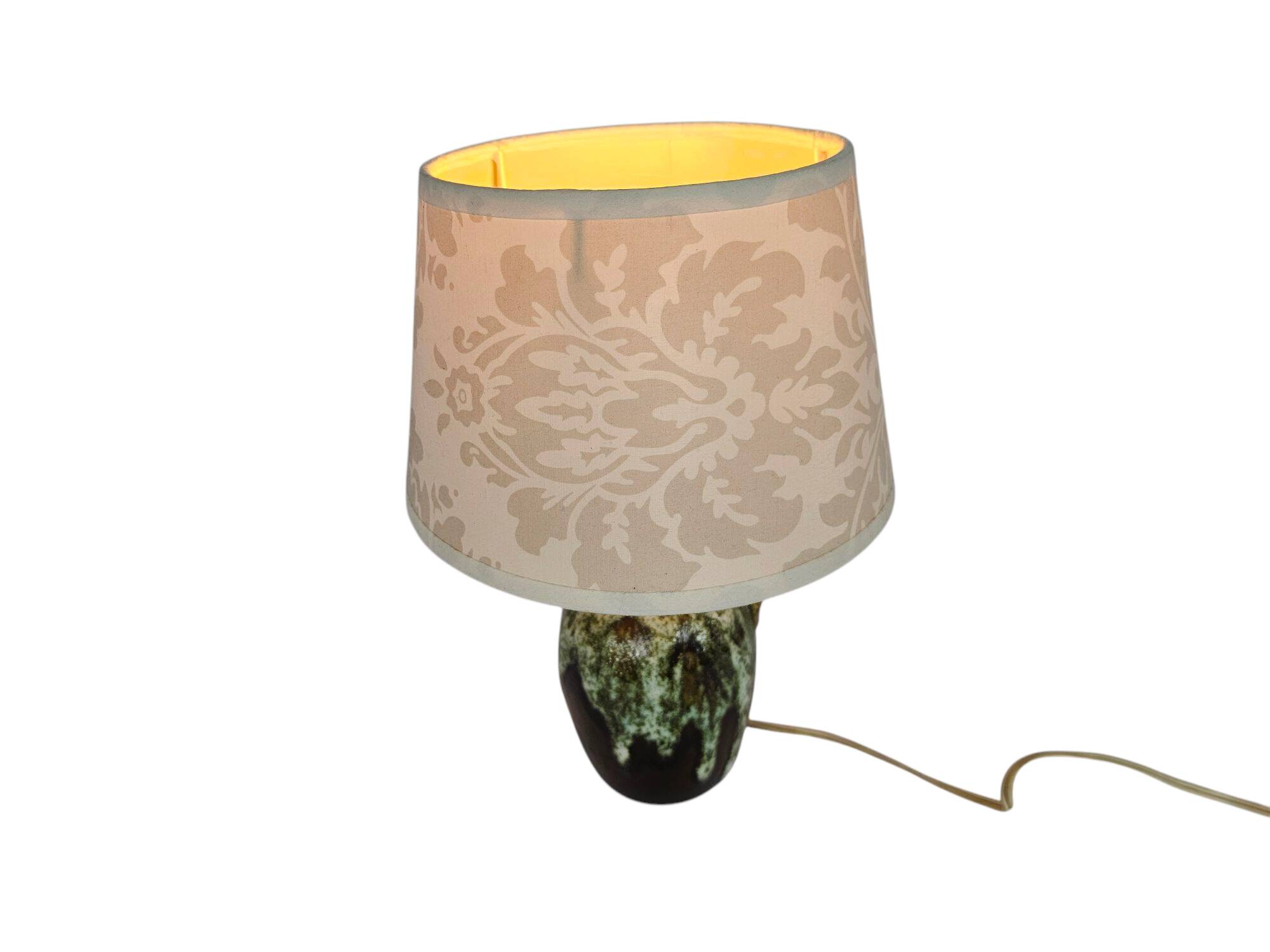 Jasba keramiek - West Germany - Fat Lava - druipglazuur - tafellamp - 70's