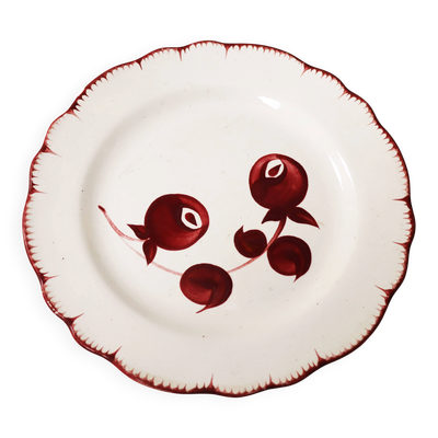Assiette plate Charbonnier Salins les Bains