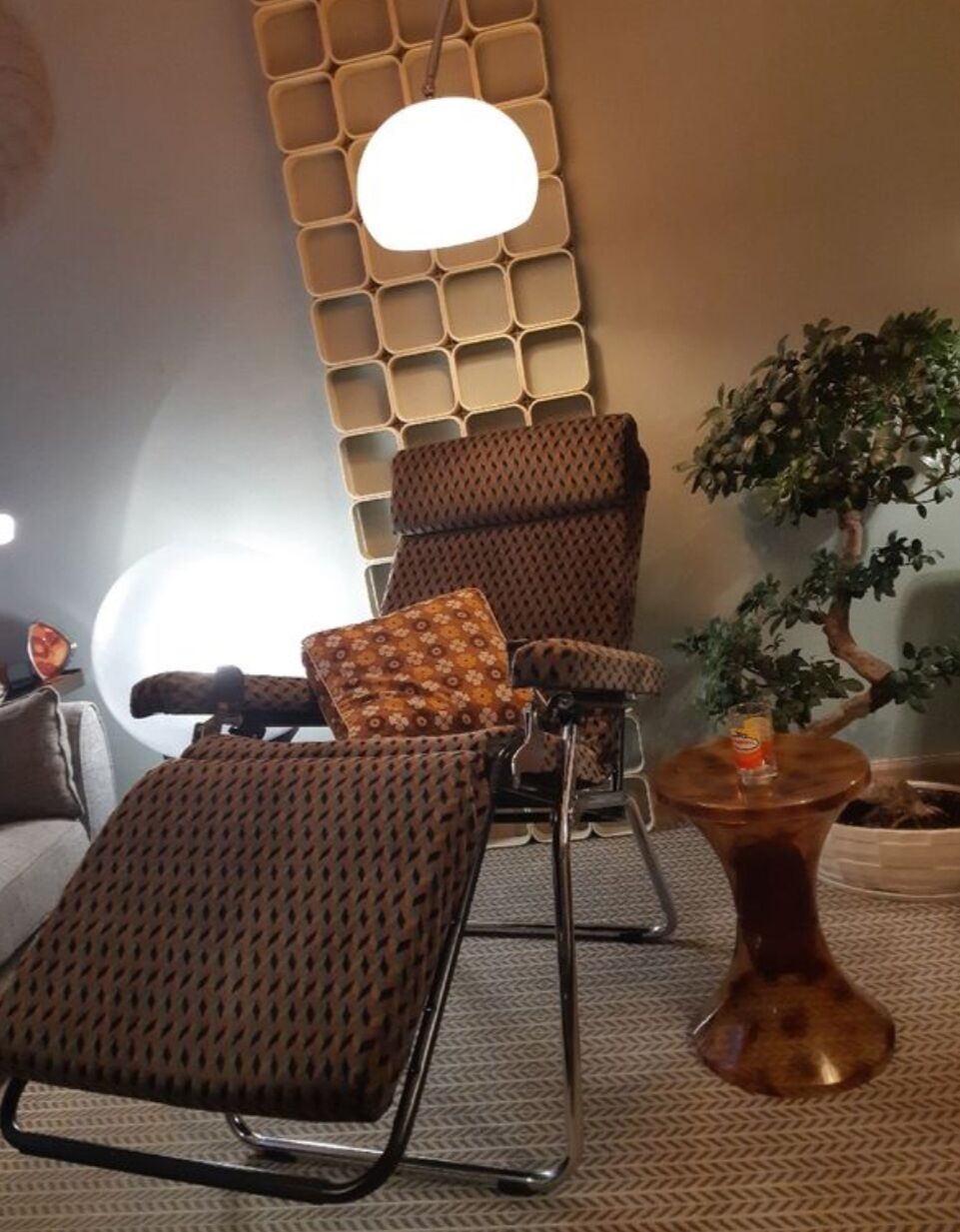 Transat relax chaise longue lafuma vintage 1970-80