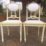 Bench and 2 Louis XVI style chairs