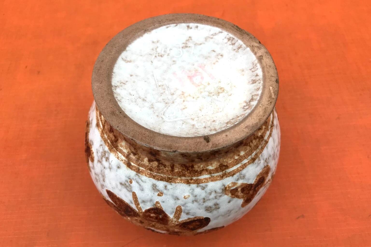 1960s German ceramic vase Strehla No. 1437 GDR