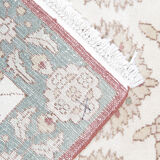 Small handmade pakistani floral wool area rug- ziegler rug- 82x192cm