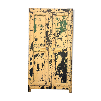 Old original patina workshop cabinet