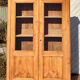 Antique Parisian wardrobe: solid wood dresser bookcase