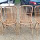 4 chaises bambou sixties /seventies