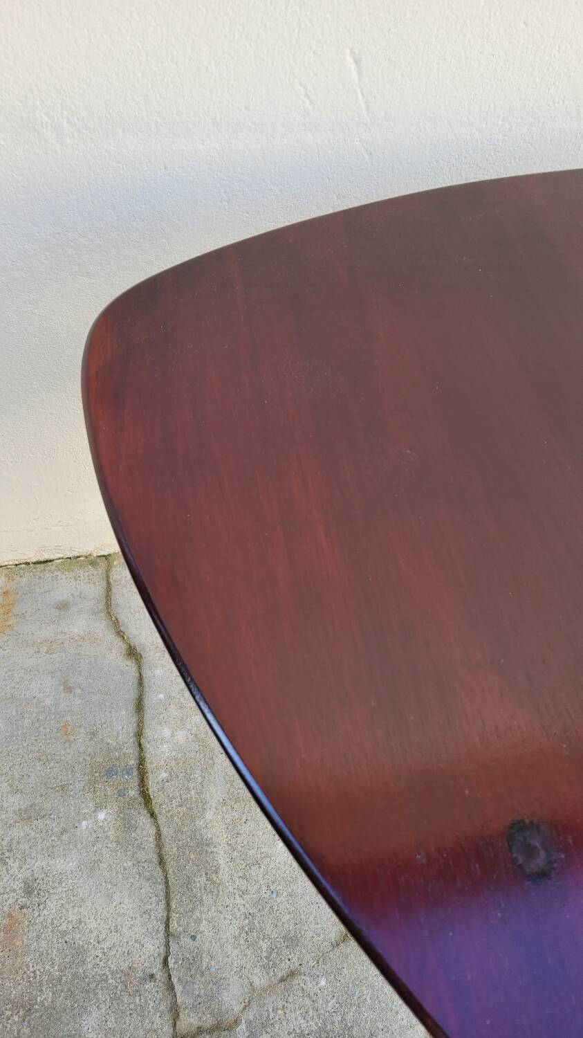 1960s Scandinavian tripod coffee table in teak