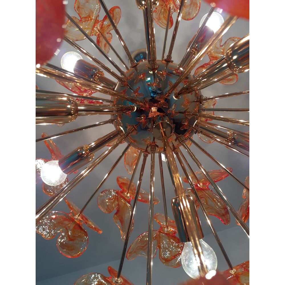 Glass chandelier