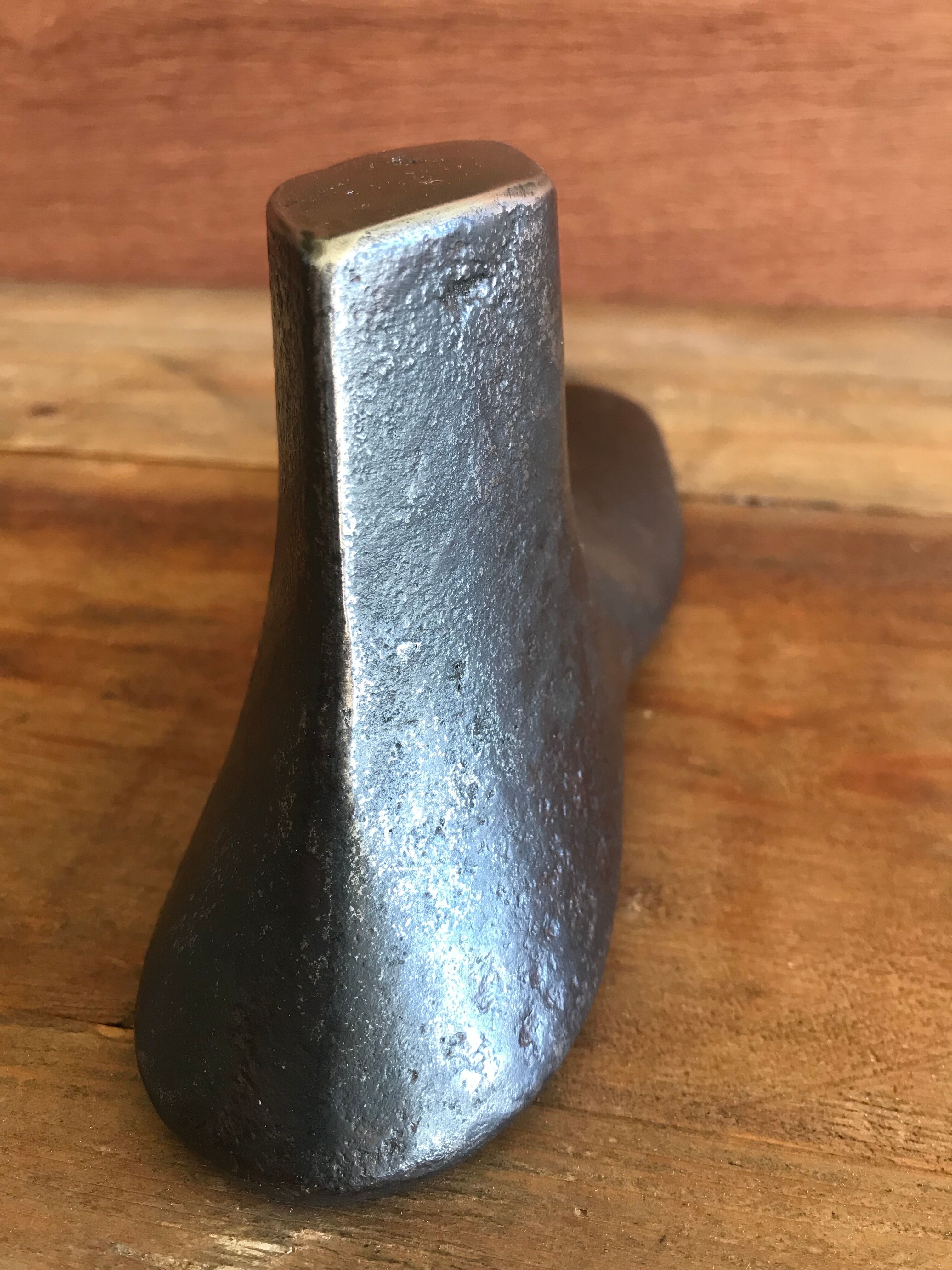 Vintage metal shoemaker's foot