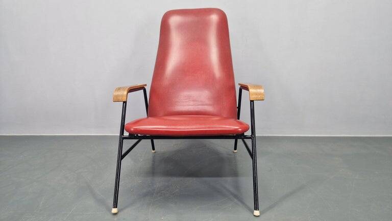 Rare Midcentury Easy Armchair, Sweden, 1960s