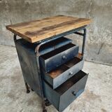 Industrial trolley workbench Citroen chest of drawers