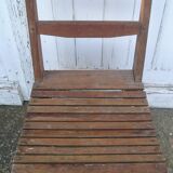 Chaise rustique artisanale en bois