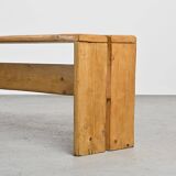Banc en pin massif, Les Arcs, circa 1973