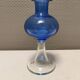 Vase with trumpet-shaped foot, in translucent and blue glass, model Lagune, 1974.