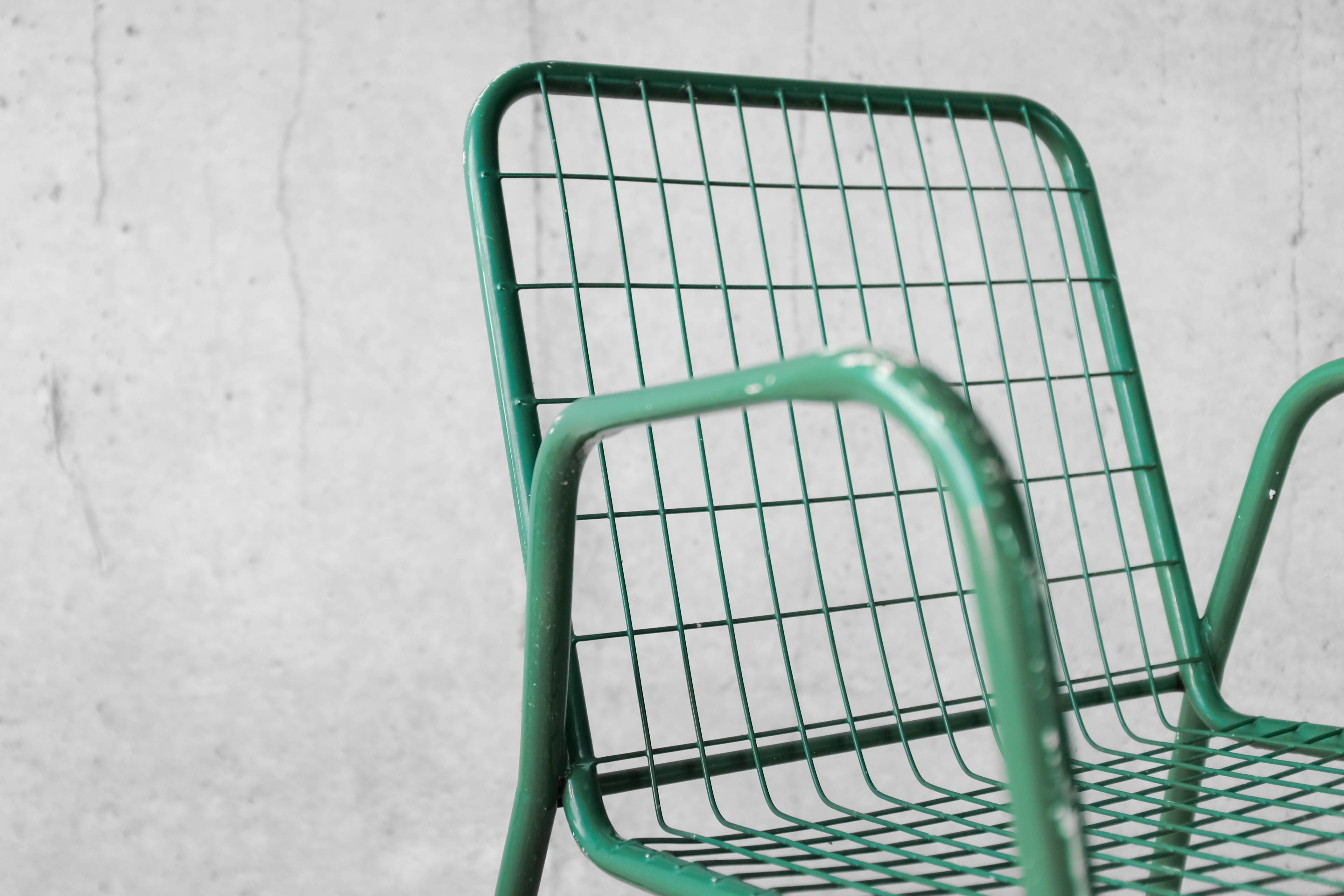 Pair of chairs EMU model Rio green