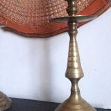 2 brass candle holders