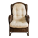 Vintage retro armchair in rattan and wicker