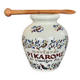 Pikarome mustard pot with mixer