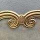 Antique brass fireplace screen from the 1920s, 4-panel fireplace screen