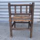 Fauteuil coin du feu en bois tourné début xx ème