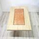 Marble and rose table and bolster Hollywood Regency Italy 1970s
