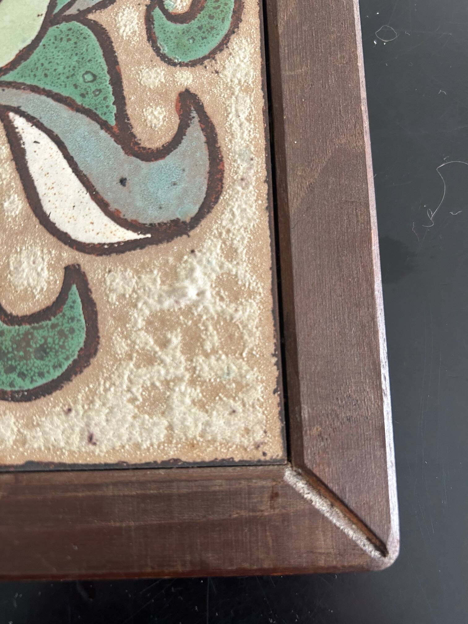 Roland Zobel ceramic plaque, the Cyclades