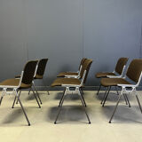 Vintage DSC 106 side chairs by Giancarlo Piretti for Castelli - set of 6