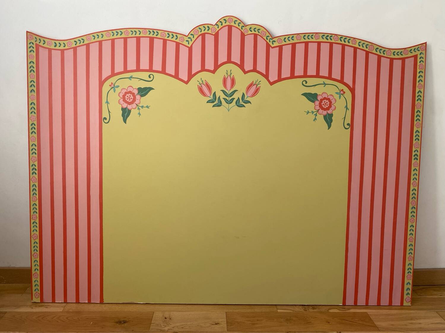 Hand-painted headboard