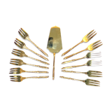 Vermeil cake service