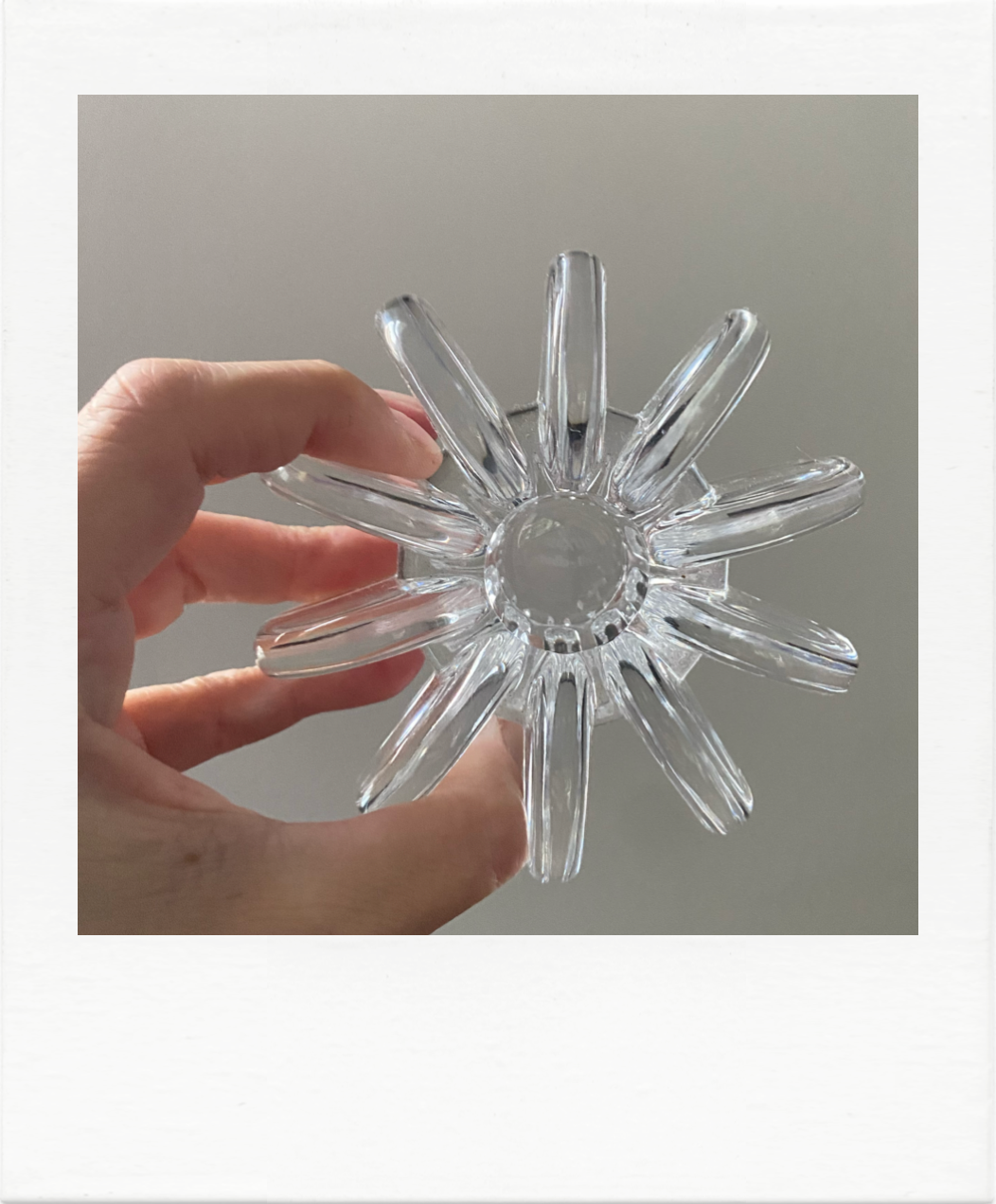 Bougeoir en cristal