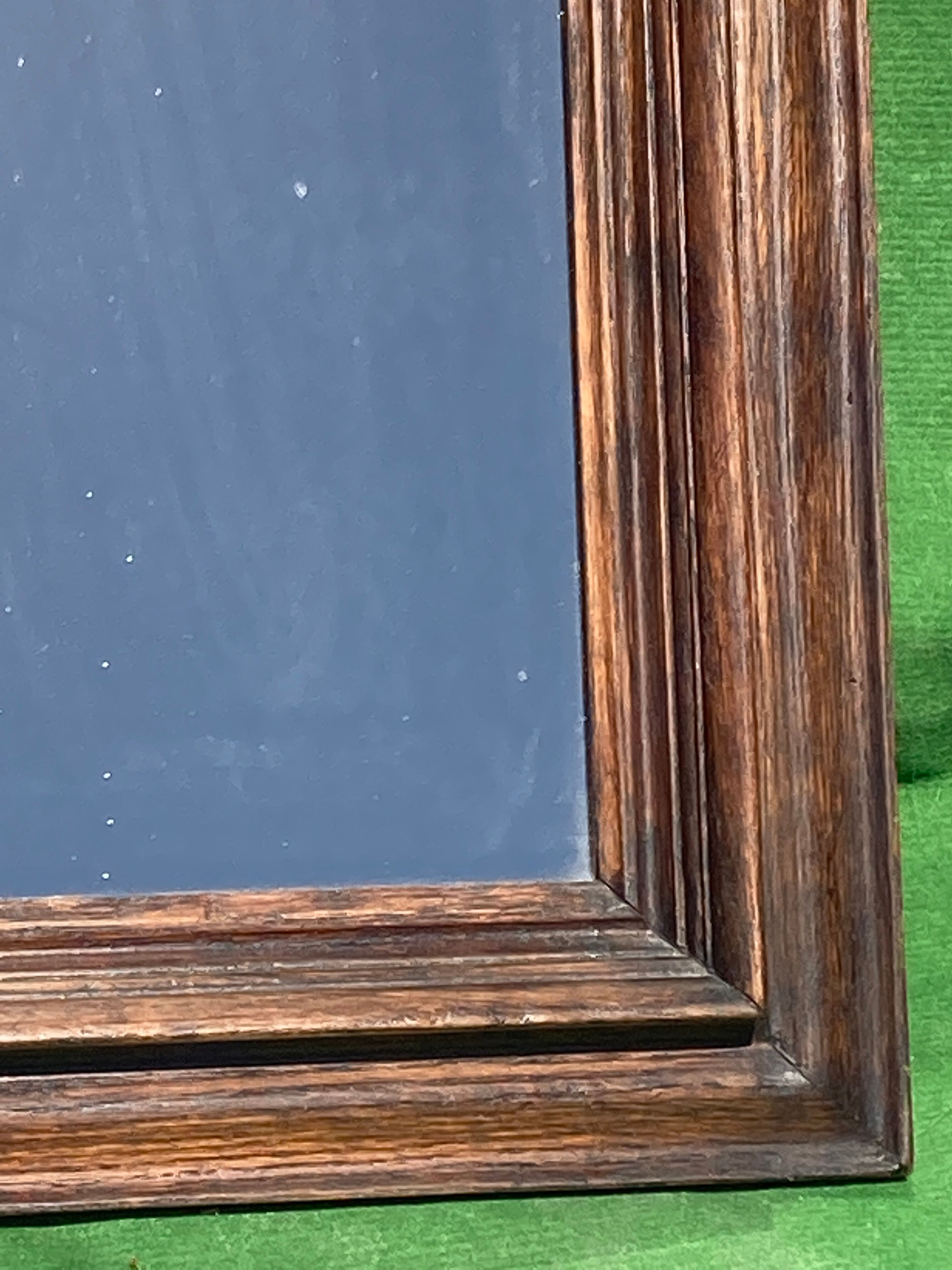 Dutch "Art Deco"wooden mirror 121 cm