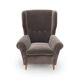 Set of grey velvet armchairs, 1950s.
