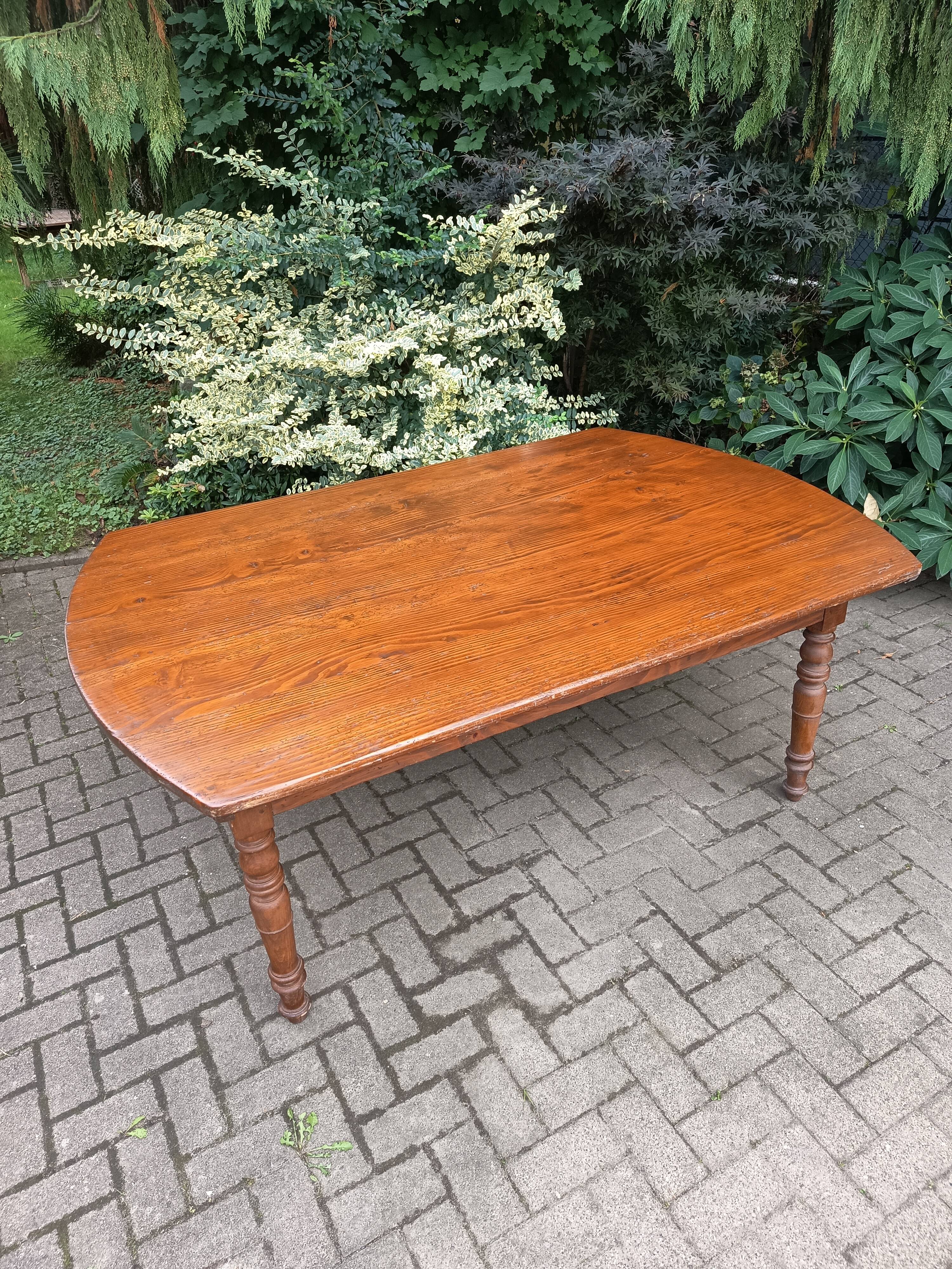 Large farmhouse table, 19th century