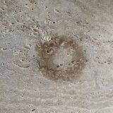 Travertine dining table