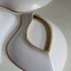 Three vintage free-form ceramic ravine dishes from the 1950s