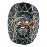 Black Mexican ceramic mask, South America, 1970s