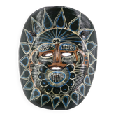 Black Mexican ceramic mask, South America, 1970s