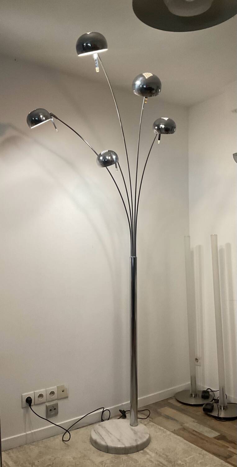 Muguet 5-branch floor lamp from the 70s