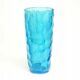 Okulus vase, mid-century modern, transparent glass, Ząbkowice, Poland, 1970s
