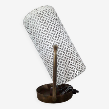 Vintage lamp or wall light in perforated sheet metal
