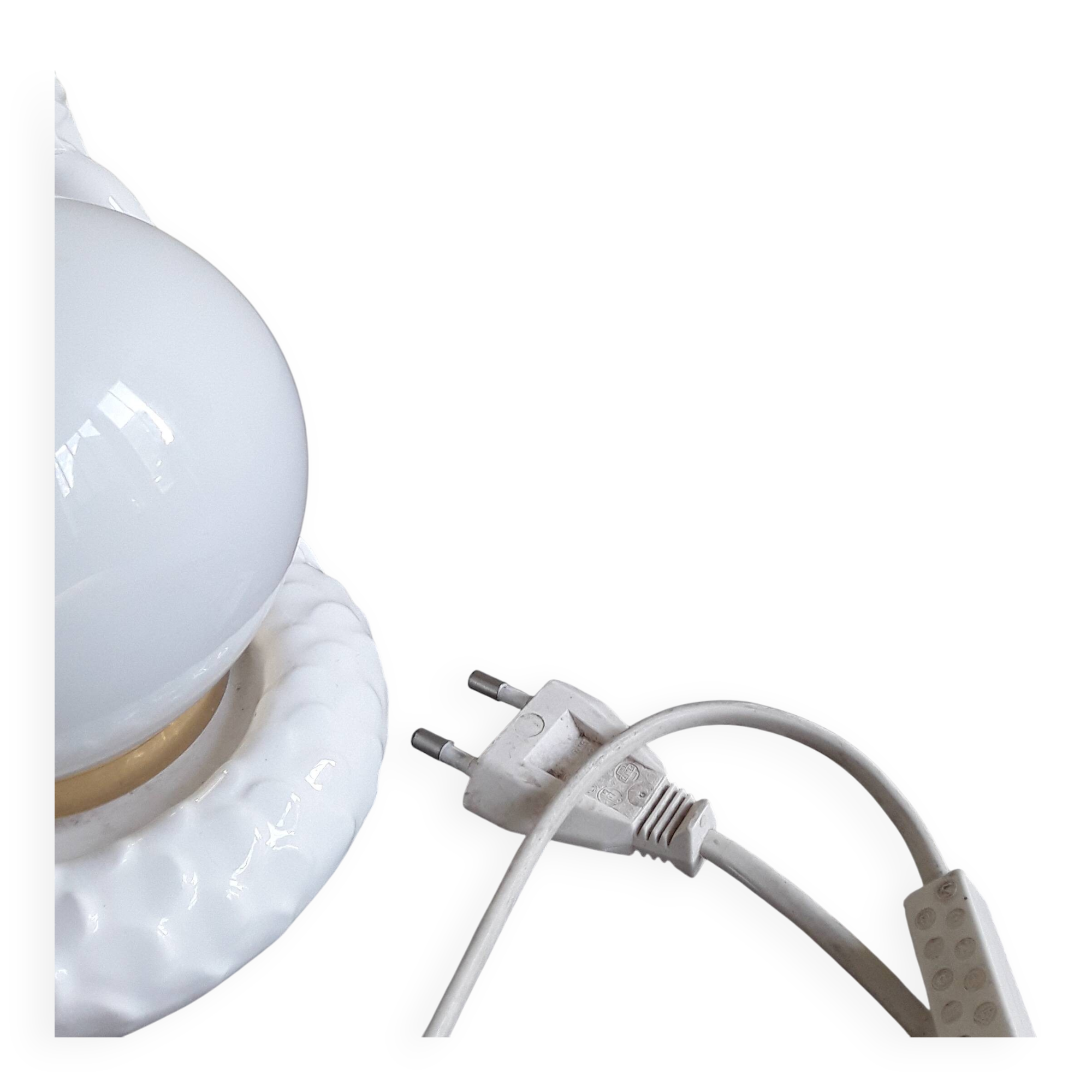 Opaline lamp siren 70s 80s