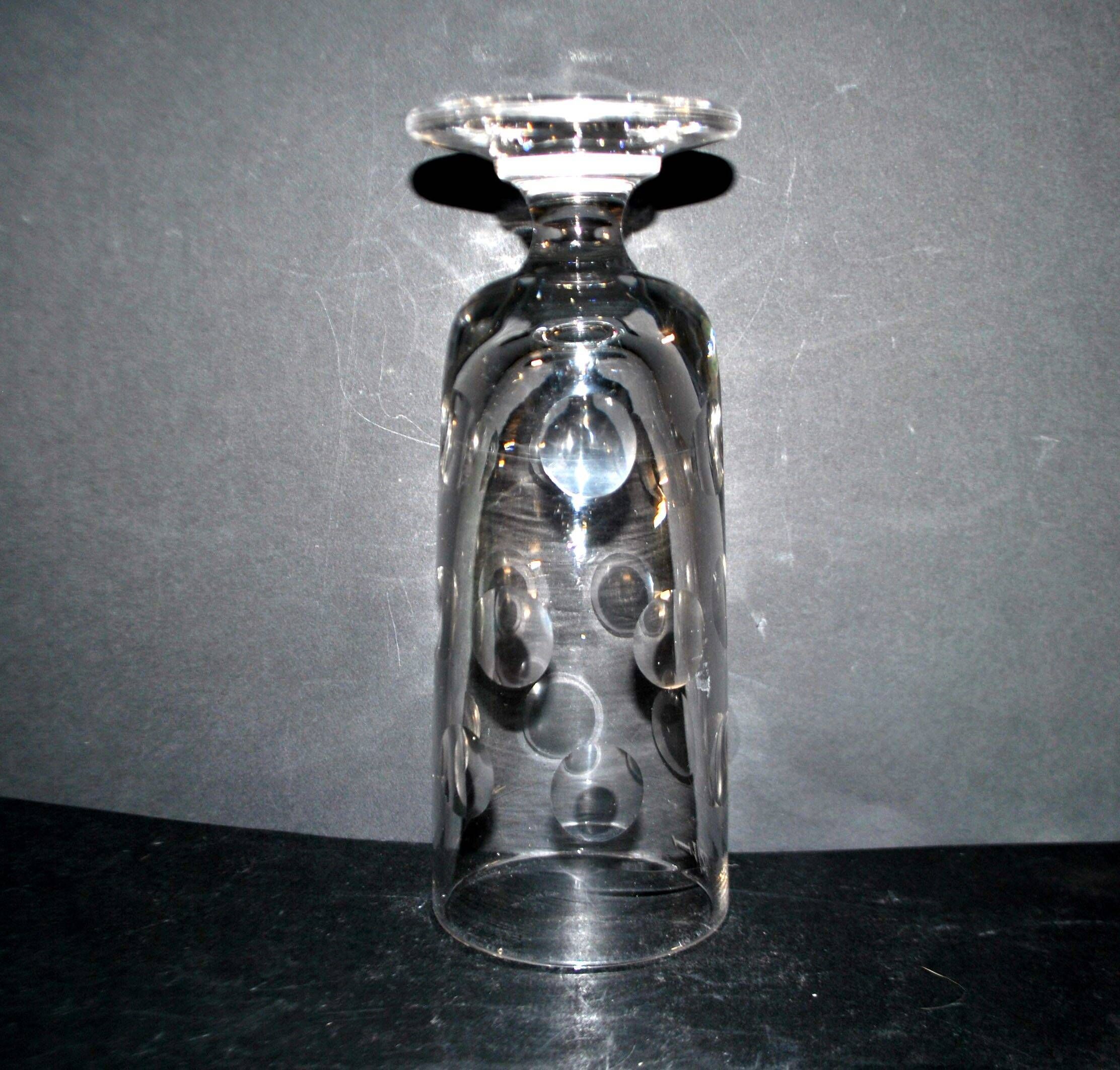 Antique thick cut glass beer mug – 50cl Bock BISTROT 1900 pint
