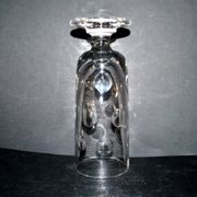 Verre à bière ancien en verre épais taillé – Pinte 50cl Bock BISTROT 1900