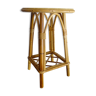 Vintage rattan stool 60's 70's