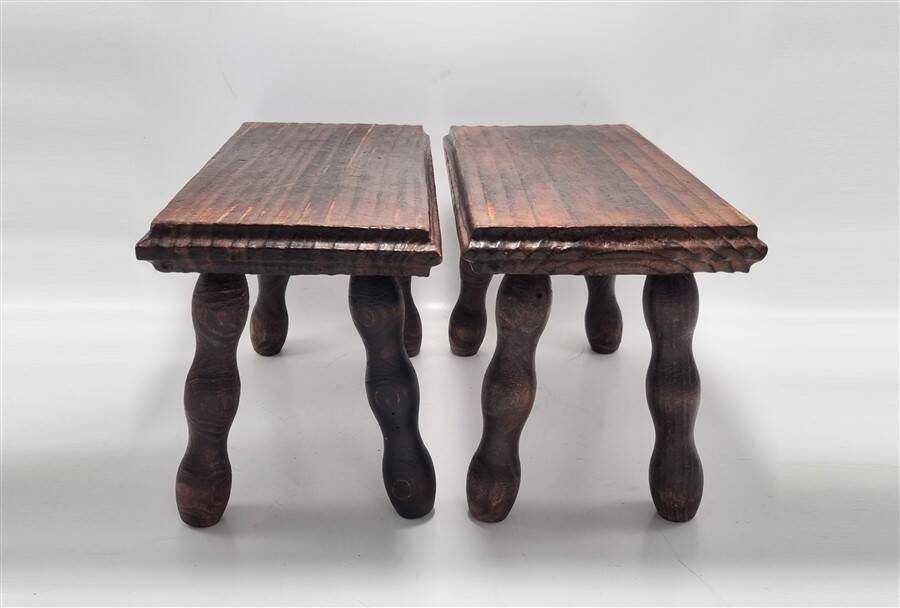 Pair of footrest stools