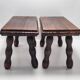 Pair of footrest stools